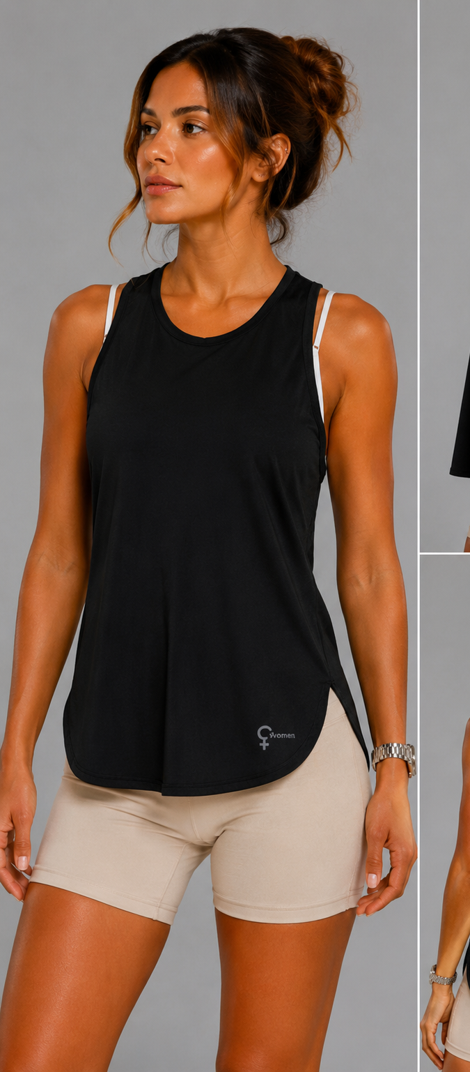 Polera cruzada  Negra