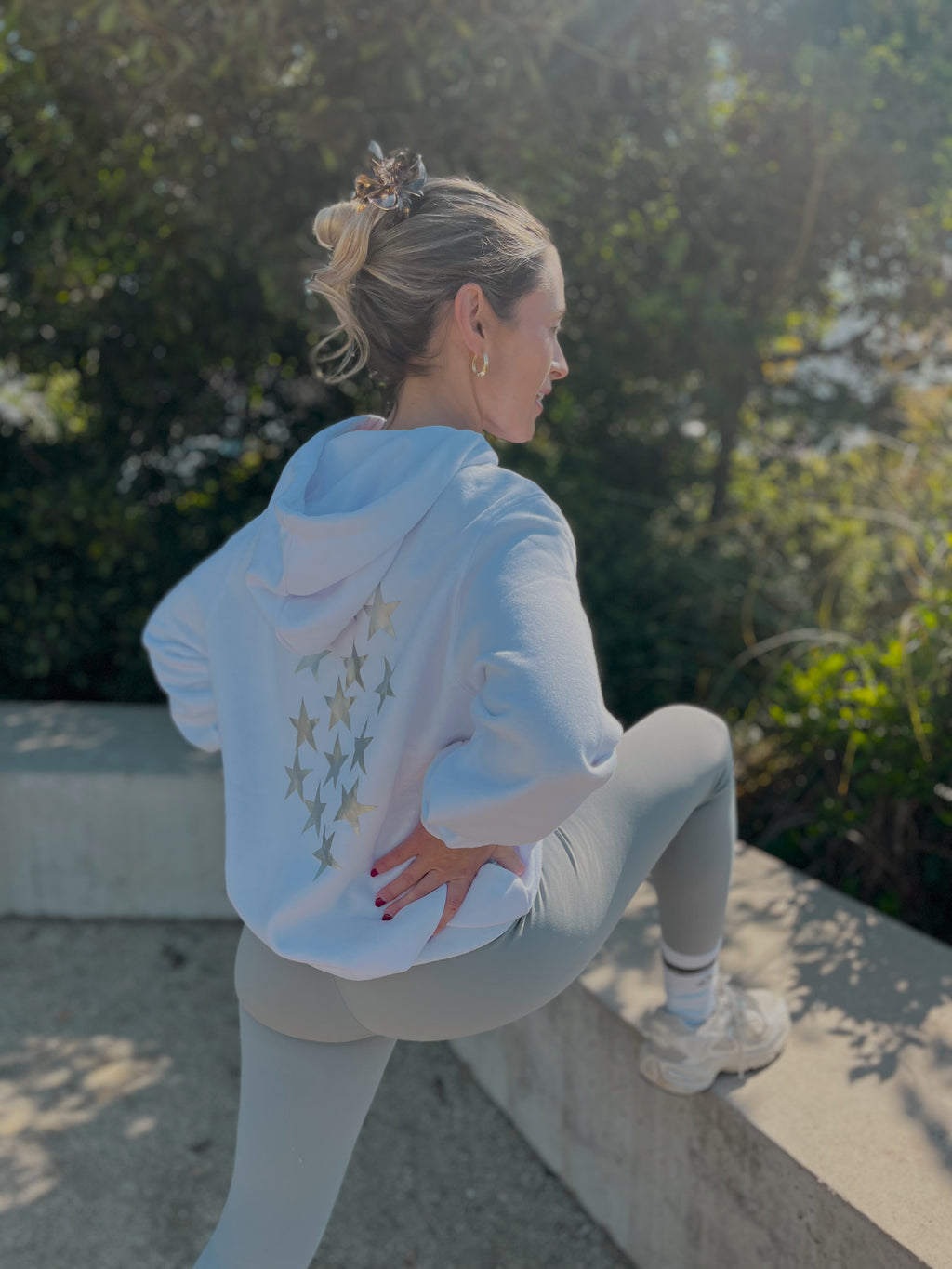 Hoodie Star Silver