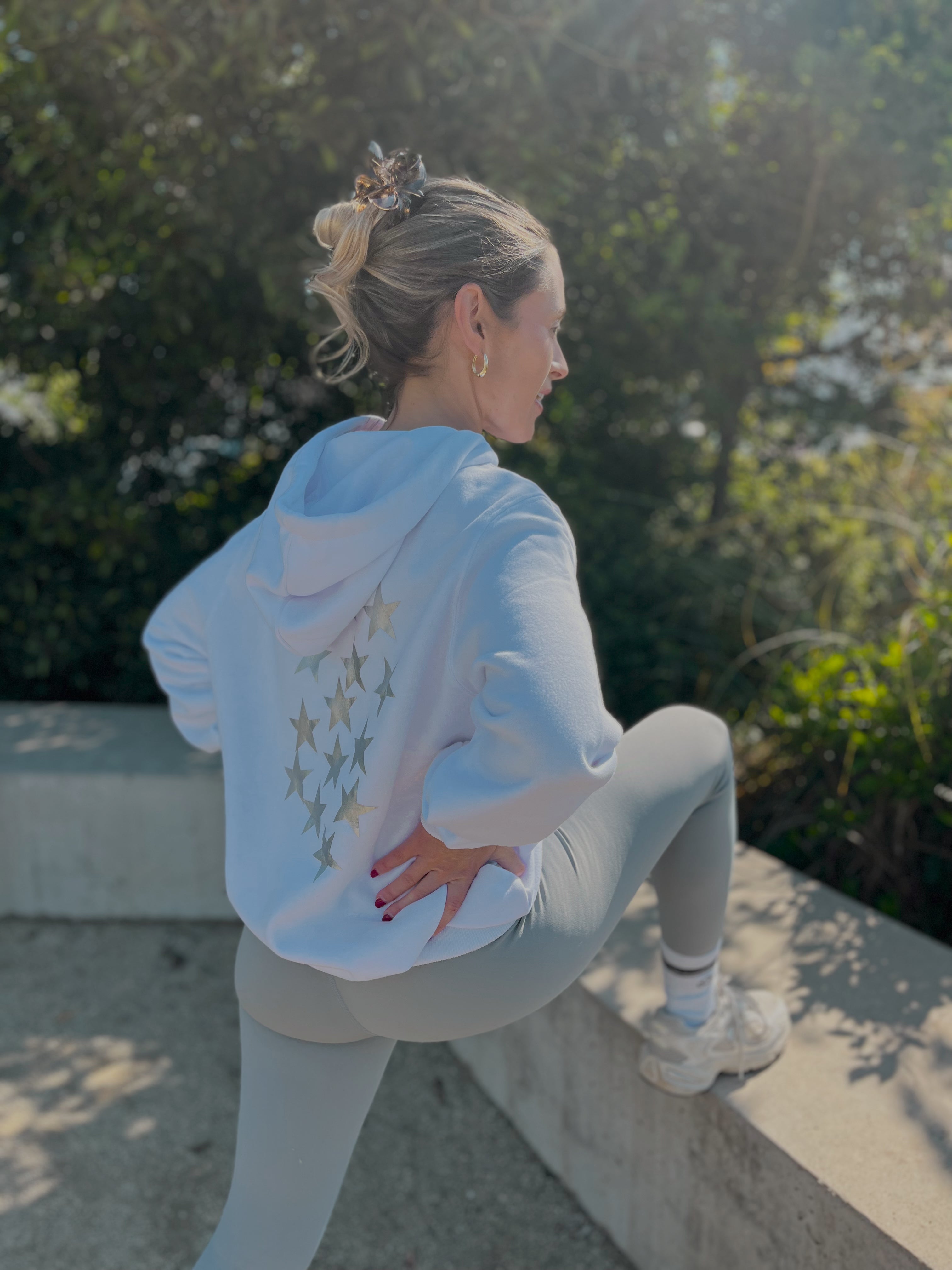 Hoodie Star Silver