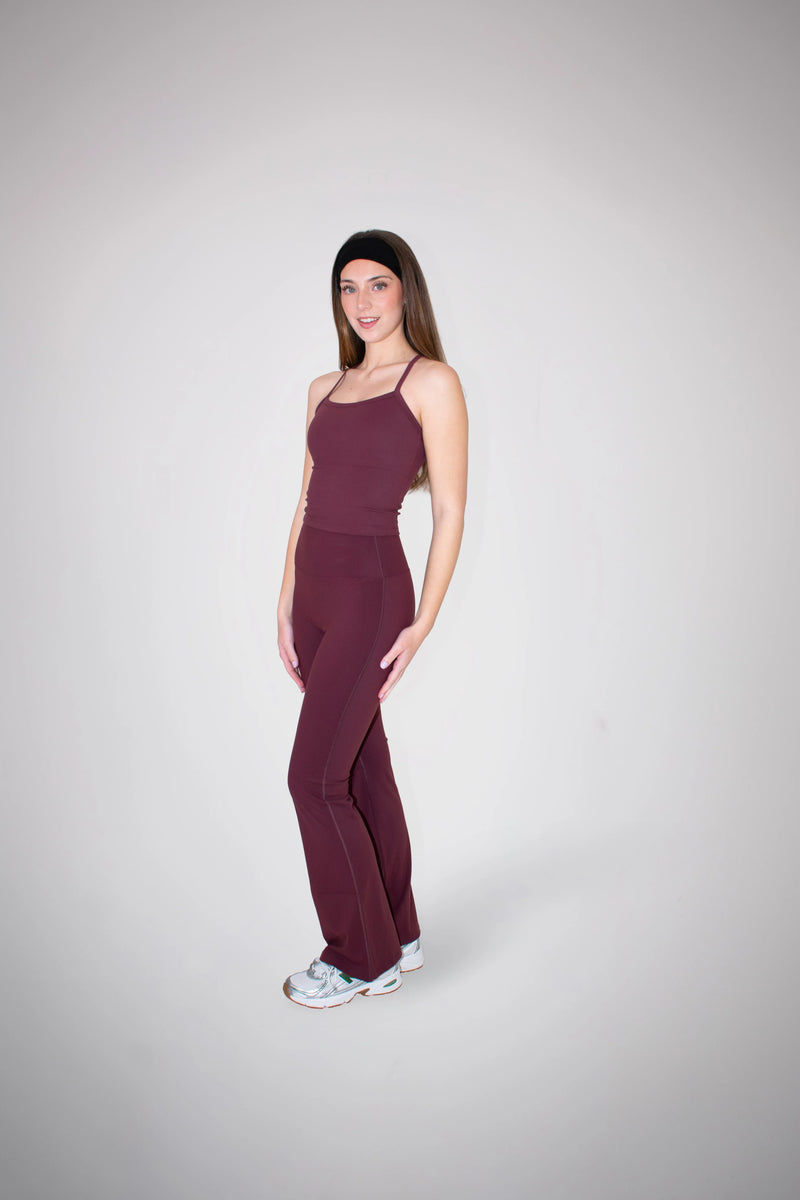 Pants Flare Merlot