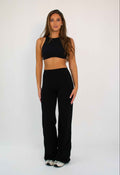 Conjunto Palazzo y Top Back Black