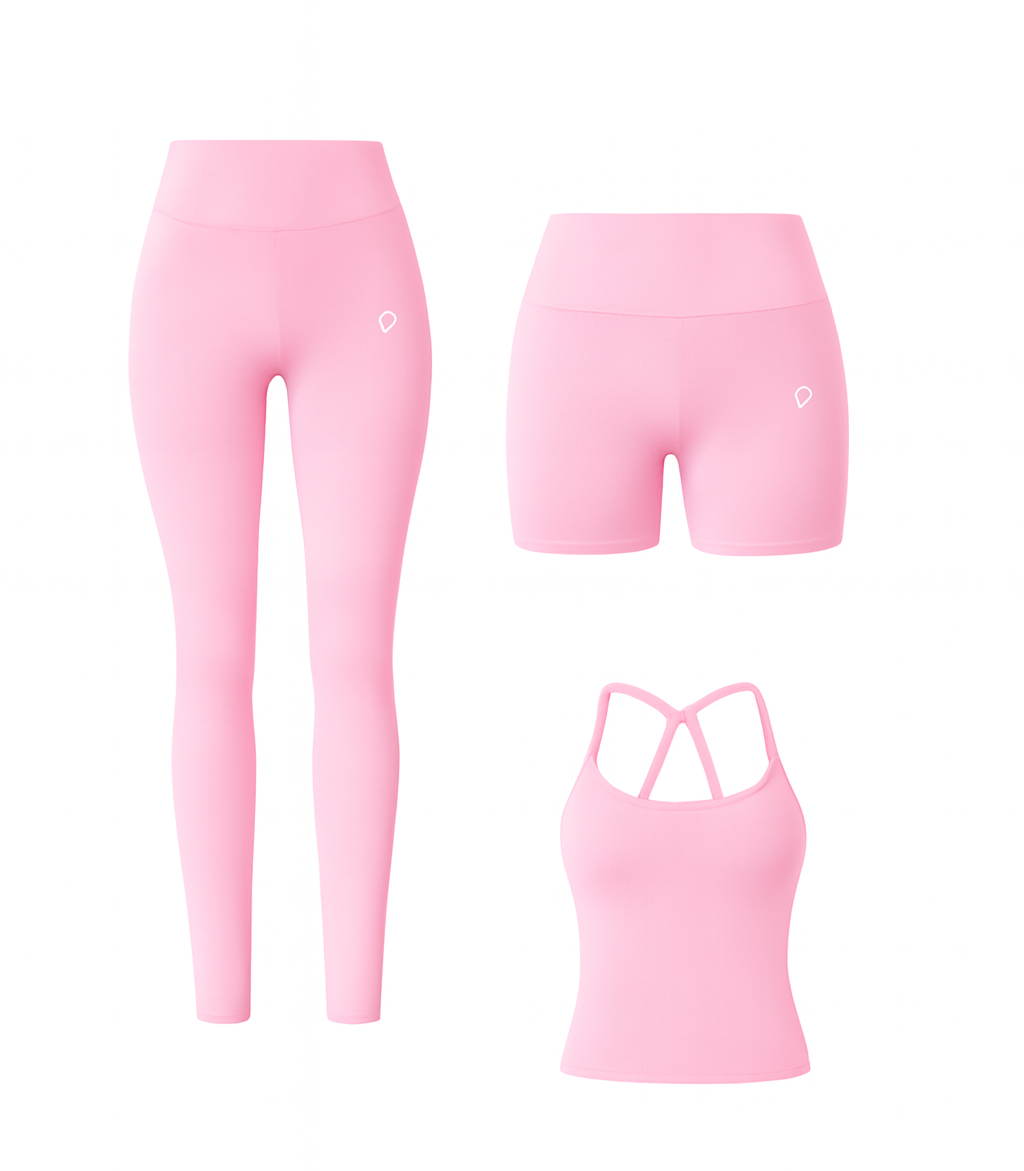 Summer Pack Pink (CALZA + SHORT + BRA) - 4Women