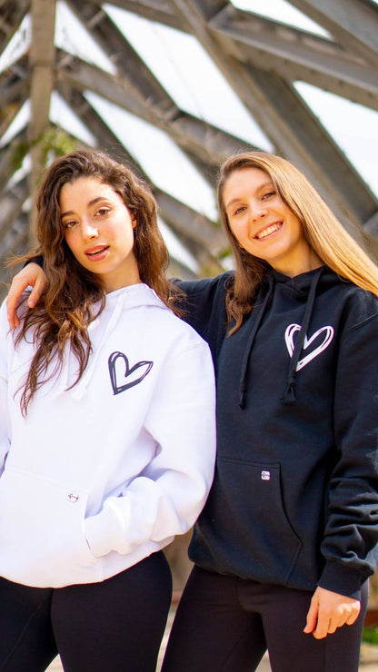 Hoodie little heart negro